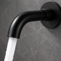 Robinet Mural de Lavabo Salle de Bain – Mitigeur Eau Chaude et Froide à Cartouche Céramique