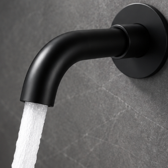 Robinet Mural de Lavabo Salle de Bain – Mitigeur Eau Chaude et Froide à Cartouche Céramique