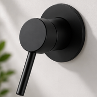 Robinet Mural de Lavabo Salle de Bain – Mitigeur Eau Chaude et Froide à Cartouche Céramique