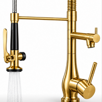 Robinet de Cuisine Extractible en Nickel Brossé – Mitigeur Pivotant Eau Chaude et Froide