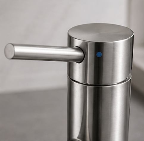 Mitigeur de Cuisine Monocommande en Acier Inoxydable Brossé avec Douchette Extractible