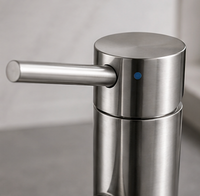 Mitigeur de Cuisine Monocommande en Acier Inoxydable Brossé avec Douchette Extractible