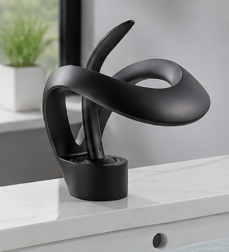 Robinet de Lavabo Cascade en Laiton – Mitigeur Moderne Design