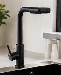 Mitigeur de Cuisine avec Douchette Extractible en Inox Brossé – Robinet d'Évier