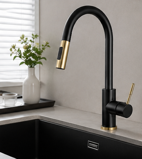 Robinet de Cuisine Intelligent Tactile à Douchette Extractible – Évier Rotation 360°